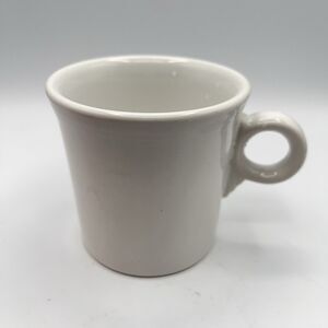 Fiesta Ware Mug Ring Handle White Coffee Cup HLC USA Tom & Jerry